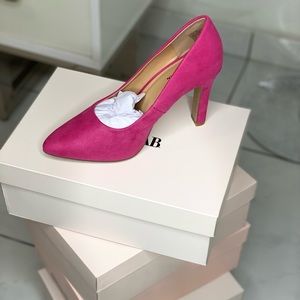 JustFab Gisselle Fuchsia pumps #justfab #pumps